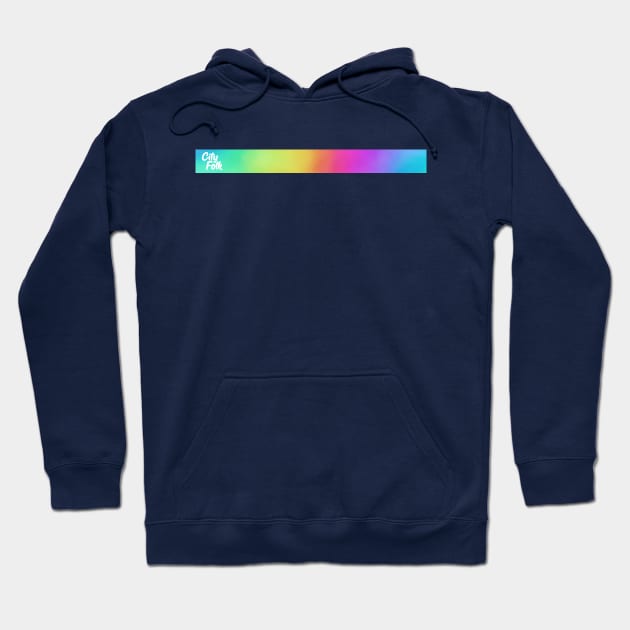 City Folk Logo Bar Hoodie by City Folk Merch